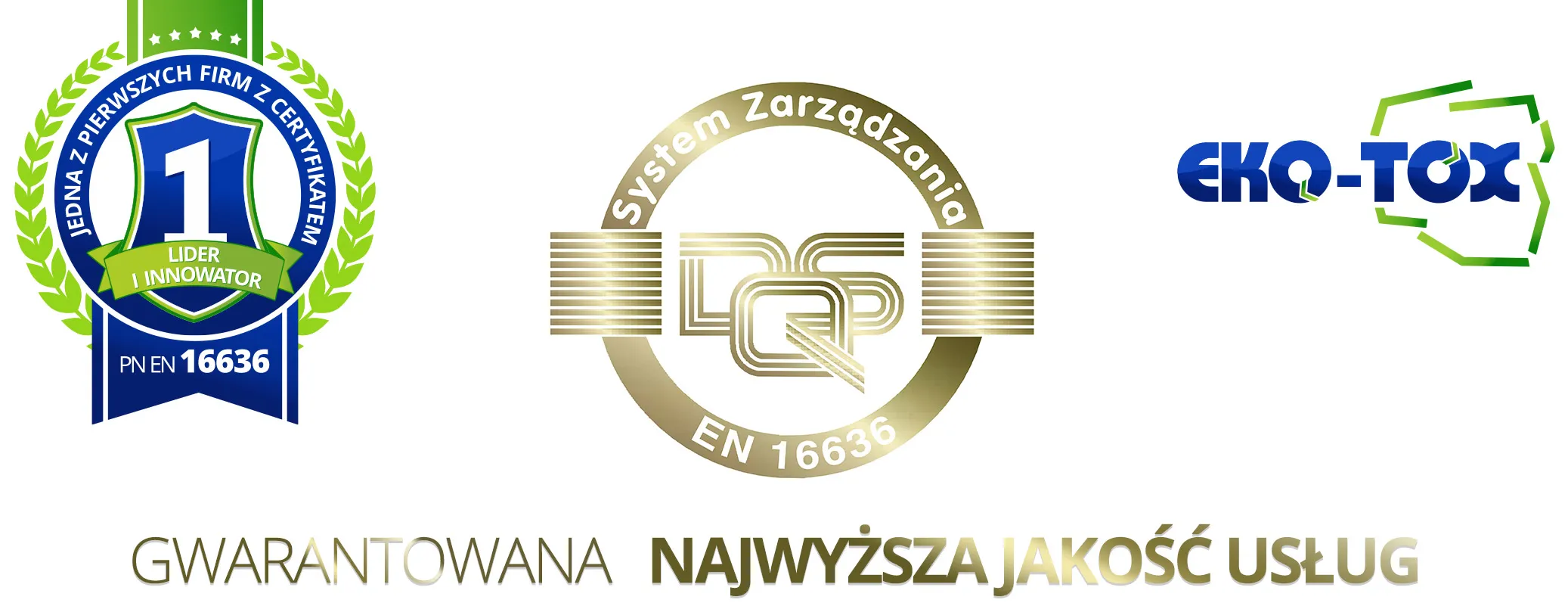 Gwarantowana najwyższa jakość usług — jedna z pierwszych firm z certyfikatem PN-EN 16636