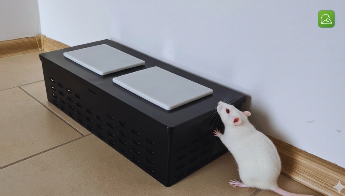 Model pułapki żywołownej z wbudowanym systemem elektronicznym